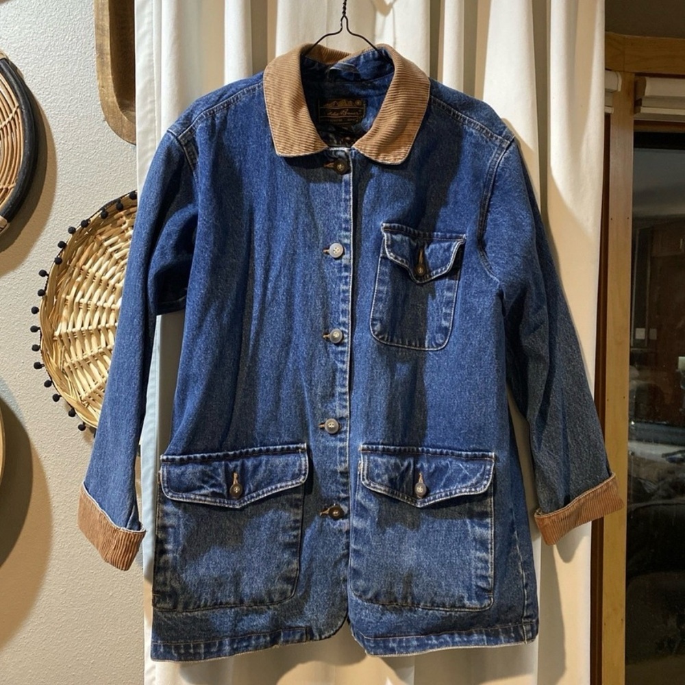 Vintage Eddie Bauer Denim Chore Barn Coat